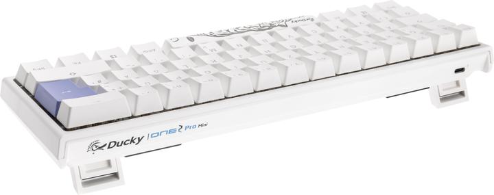 Productafbeelding Ducky One 2 Pro Mini White Edition Gaming Toetsenbord, RGB LED - Cherry (NL, Bedraad)