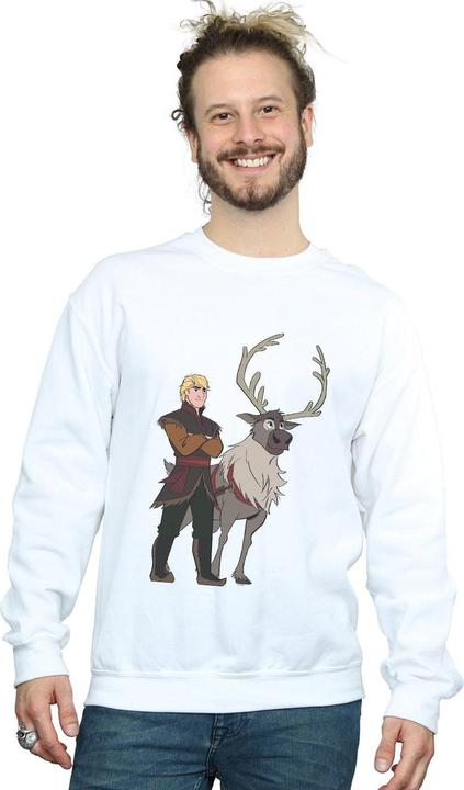 Actual product image Disney Mens Frozen 2 Sven And Kristoff Sweatshirt (L)