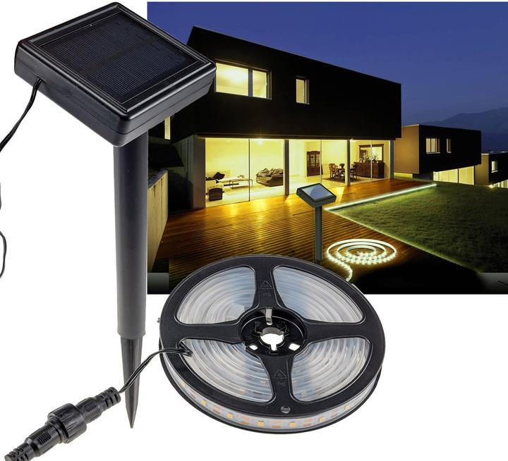 Produktbild Chilitec Solar LED-Strip, 3 m, IP44, 3000 K, warmweiss (300 cm)