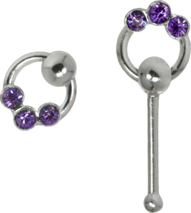 Immagine prodotto Bijouteria Piercing per naso (Vetro (di orologio), Argento 925)