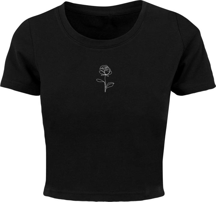 Produktbild Merchcode Ladies Rose Cropped Tee - 118491 (S)
