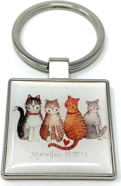 Produktbild Ecarla Schlüsselanhänger K25 4 Katzen