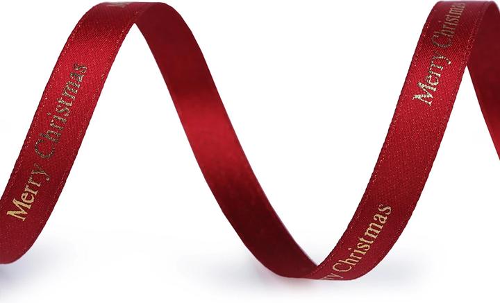 Produktbild Oliver Weber Collection Weihnachten Satinband Merry Christmas Breite 9 mm 430699a (Geschenkband)
