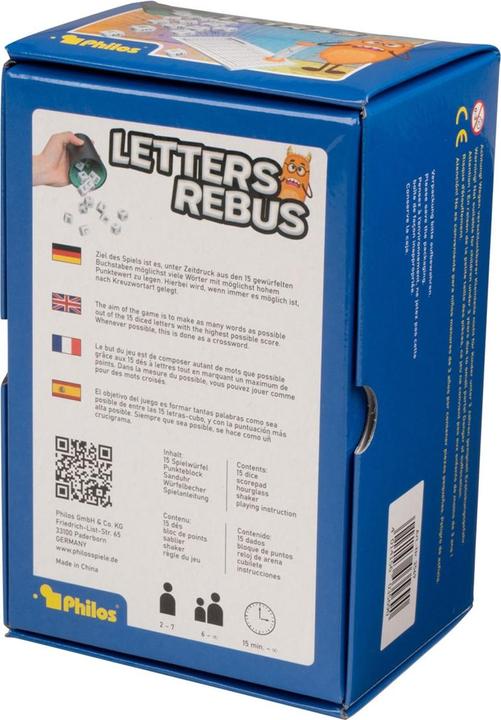 Actual product image Philos Letters Rebus (German, French, Italian, English)