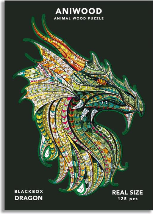 Actual product image Aniwood Jigsaw puzzle motif dragon (M) (150 pieces)