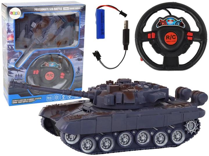 Immagine prodotto Lean Toys Marine-R/C-Panzer-Lichtsound 1:18 27 MHz