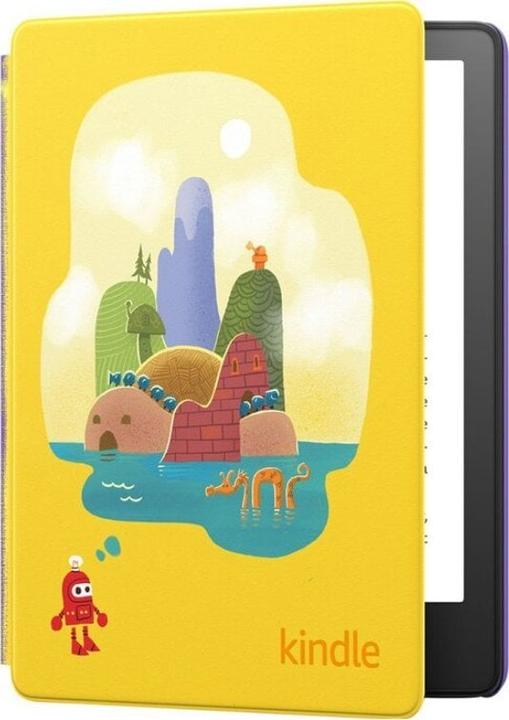Actual product image Amazon Ebook Kindle Paperwhite Kids 6.8 8GB WiFi Robot Dreams (6.81", 8 GB, Violet, Yellow)