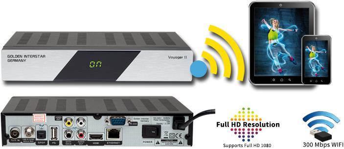 Produktbild Golden Interstar Voyager II (DVB-C, DVB-S2, DVB-T)