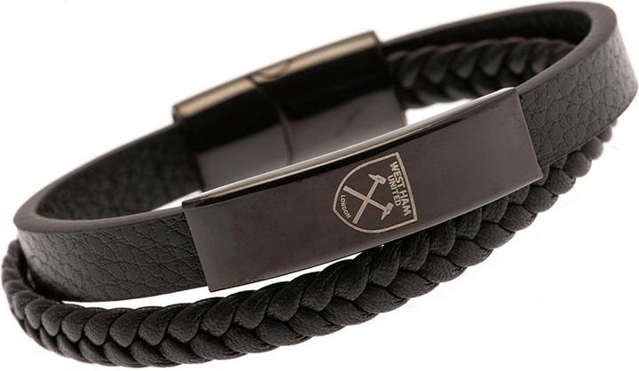 Produktbild West Ham United FC Wappen Armband Leder (20 cm, 100% synthetisches Material)