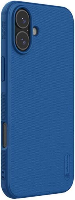 Actual product image Nillkin Super Frosted Shield Pro case for iPhone 16 - blue (Apple iPhone 16)