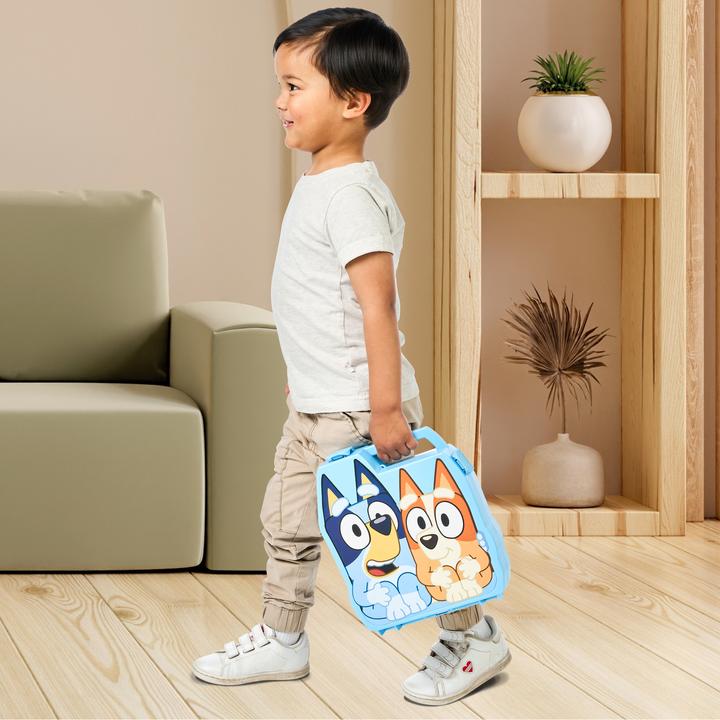 Produktbild Moose Bluey Play & Go Koffer mit 8 Spielfiguren