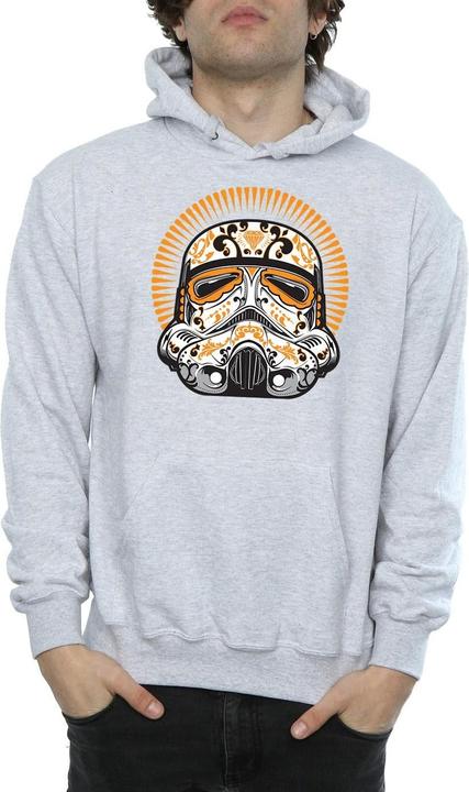 Actual product image Star Wars Mens Stormtrooper Dia De Los Muertos Hoodie (L)