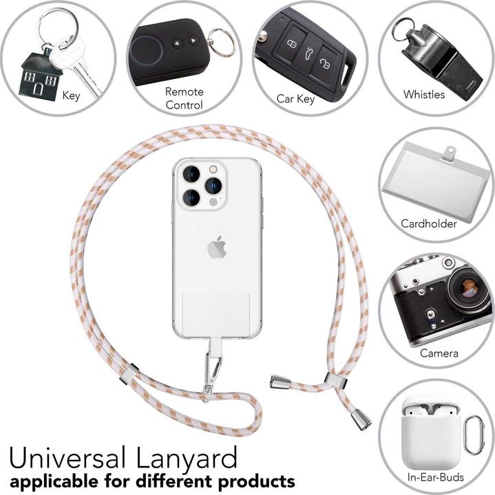Image du produit Nalia Chaîne universelle pour téléphone portable à porter autour du cou avec pad