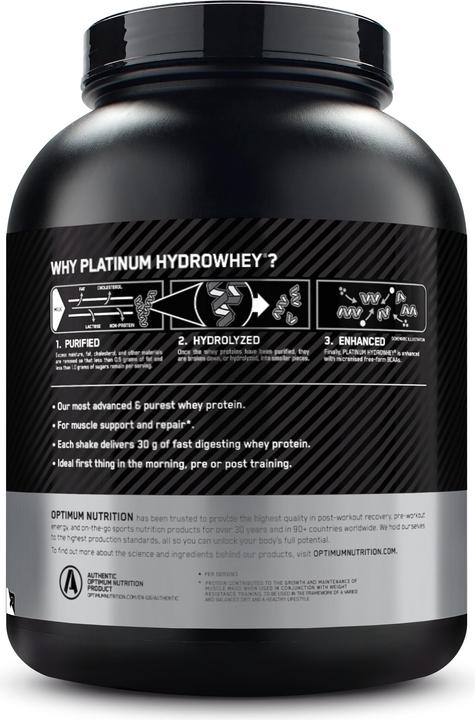 Produktbild Optimum Nutrition Platinum Hydro Whey (Vanille, 1 Stk., 1590 g)