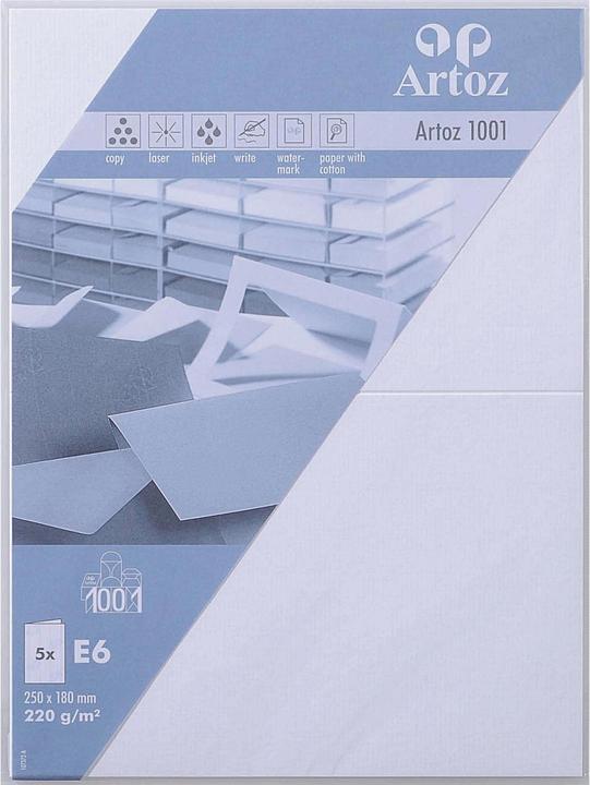 Produktbild Artoz Karten E6 (12.5 x 18 cm, 220 g/m², 5 x)
