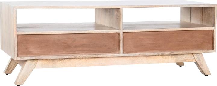 Actual product image DKD Home Decor TV furniture White Natural Mango wood 130 x 40 x 45 cm (130 x 40 x 45 cm)