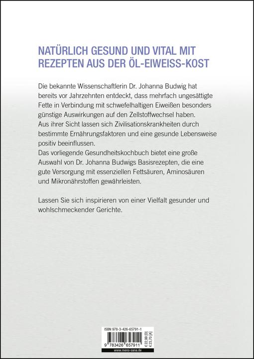 Actual product image Basisrezepte aus der Öl-Eiweiss-Kost (German, Joanna Budwig, 2016)