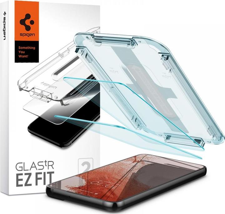 Image du produit Spigen Verre Trempé Glass.Tr Ez Fit 2-Pack Galaxy S22+ Plus (1 pièce(s), Samsung Galaxy S21)