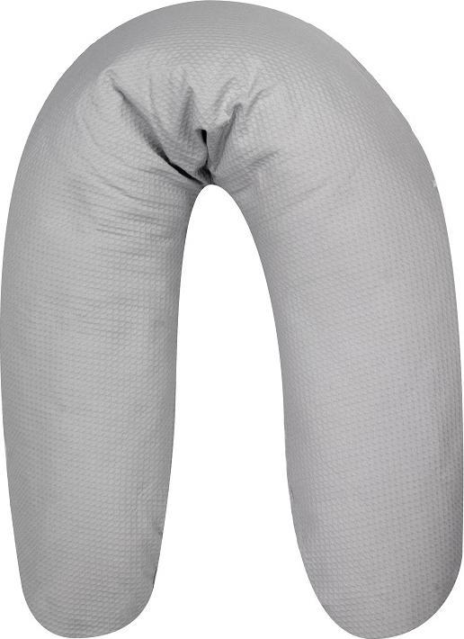 Actual product image Don Algodon XL - NURSING PILLOW - 190X65 CMS. BEES NEST FABRIC - - GREY (65 cm)