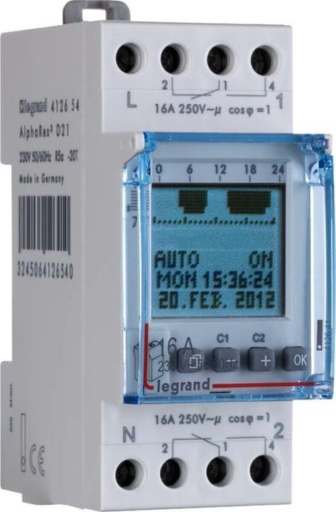 Actual product image Legrand Time Switch Digital Disp 1 Output