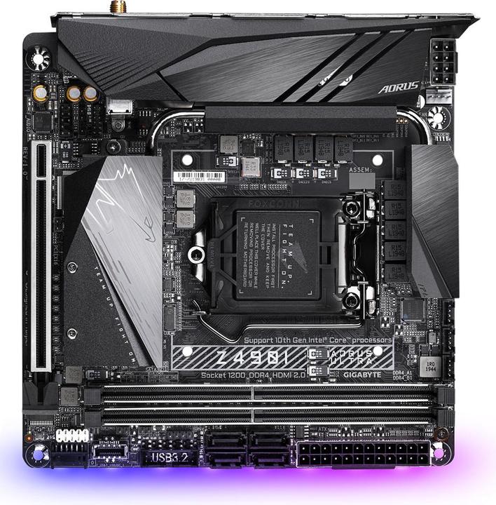 Produktbild Gigabyte Z490i Aorus Ultra (LGA 1200, Intel Z490, Mini-ITX)