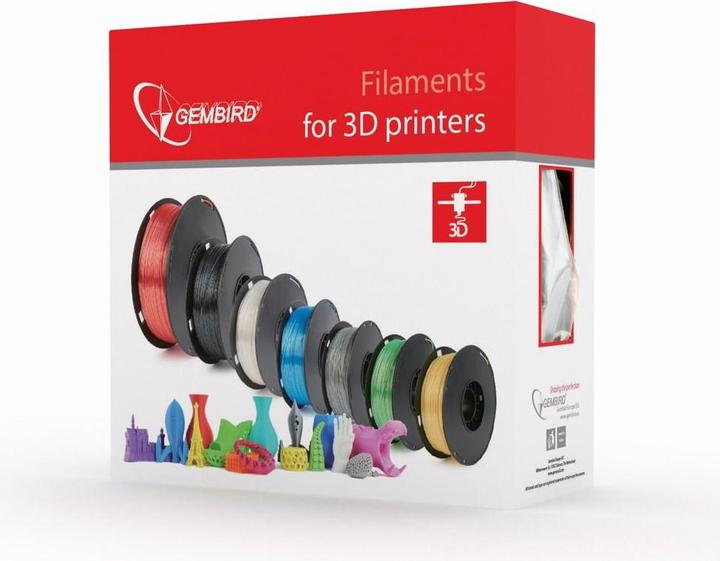 Actual product image Gembird Filament cassette PLA narrow spool (PLA, 1.75 mm, 1000 g, Brown)