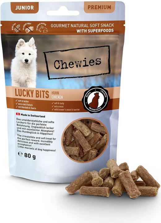Actual product image Chewies Lucky Bits Chicken Junior 80g (Junior, 8 pcs., 80 g)