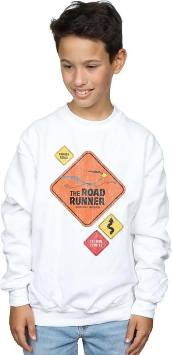 Image du produit Looney Tunes - Sweat ROAD RUNNER ROAD SIGN - Garçon (152, 158)