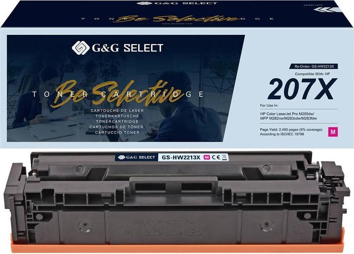 Produktbild G&G Toner ersetzt HP 207X Kompatibel Magenta W2213X(207X) GS-HW2213X(207X)