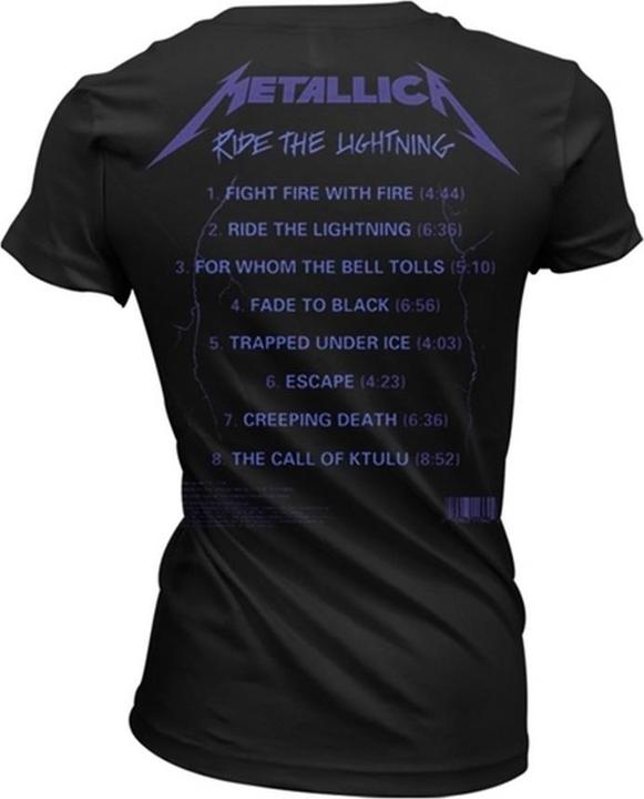 Immagine prodotto Metallica T-shirt Donna/Ladies Ride The Lightning Tracks (XXL)