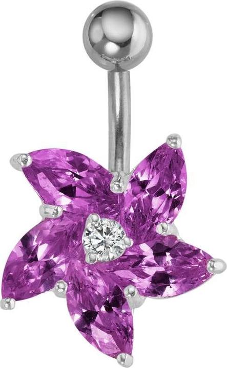 Produktbild Bijouteria Bauchpiercing (Edelstahl, Silber 925, Zirkonia)