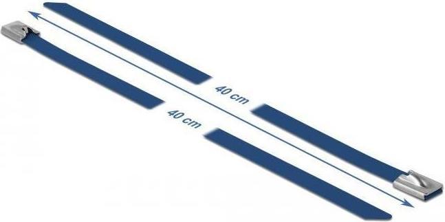 Produktbild Delock Edelstahlkabelbinder 400x7,9 10 Stk. (Metallkabelbinder, 400 mm, 10 Stk.)
