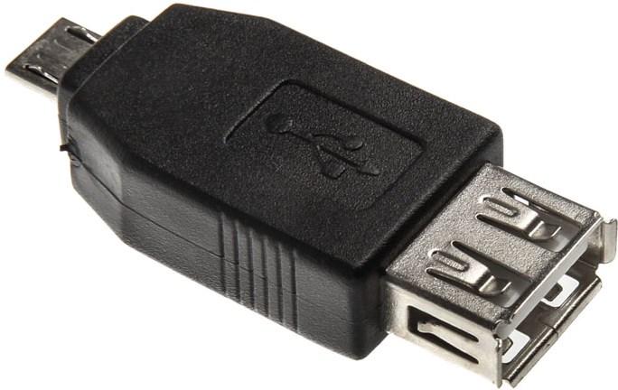 Actual product image InLine Micro-USB Adapter Micro-B male to USB-A female (0.50 m, USB 2.0)