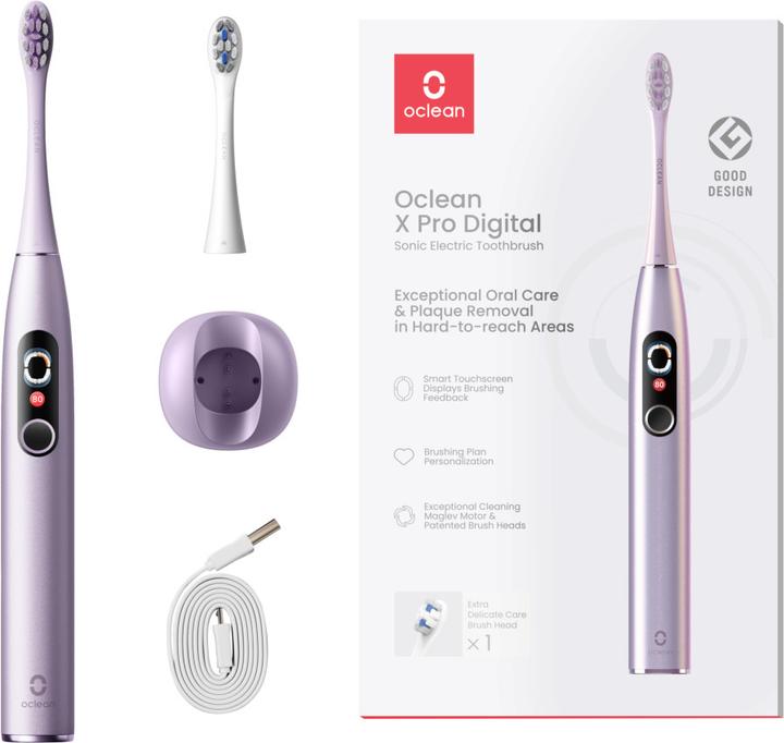 Actual product image Clean Oclean Electric Toothbrush X Pro Digital Purple, C01000465 (Sonic toothbrush)