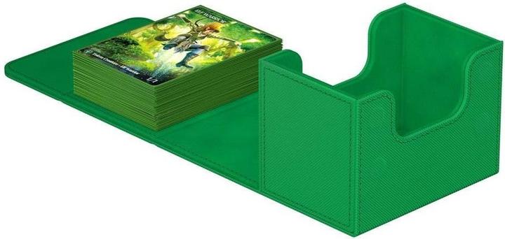 Actual product image Ultimate Guard Card Box XenoSkin Sidewinder Monocolor 80+ Green