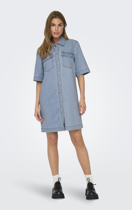 Immagine prodotto Only Vestibilità regolare colletto camicia abito corto abito denim (S)