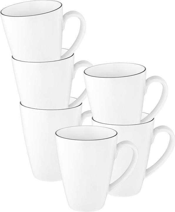 Image du produit Seltmann Lido Black Line Kaffeebecher Tambel (350 ml, 6 x)