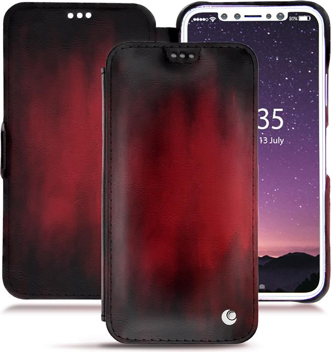 Productafbeelding Noreve Lederen omslag horizontaal (Apple iPhone X)