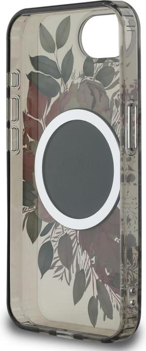 Image du produit Guess Case IML Flowers MagSafe for iPhone 16e black (Apple iPhone 16e)