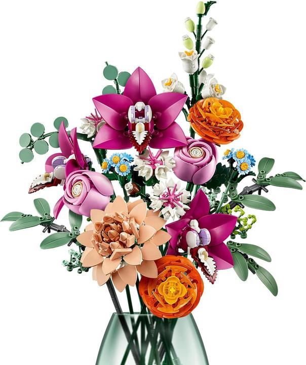 Actual product image LEGO Schöner Rosafarbener Blumenstrauss (10342, LEGO Icons, LEGO Botanical)