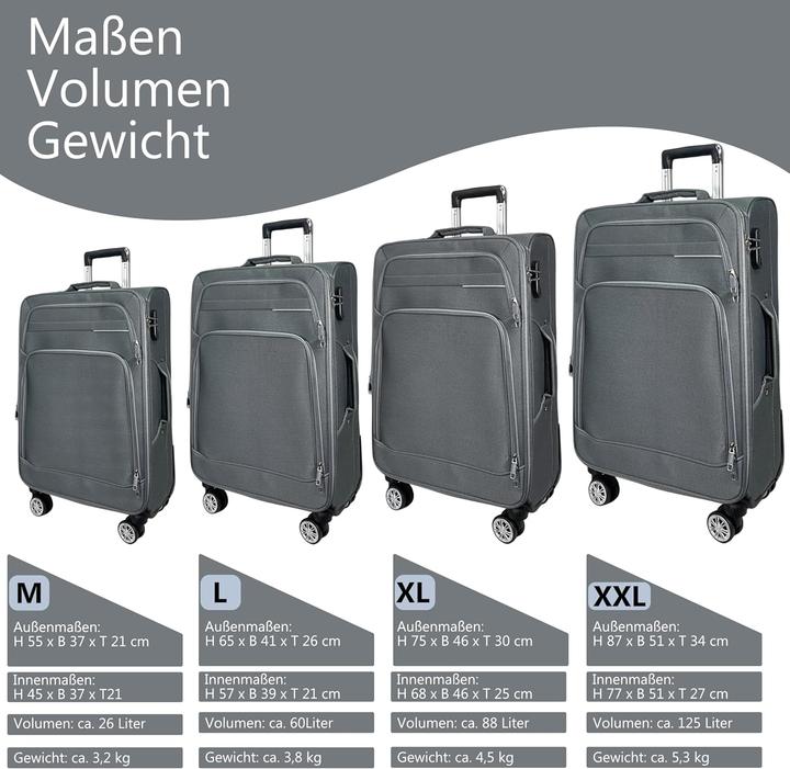 Actual product image My Travel Bag Erweiterbarer Weichgepäck-Reisekoffer XL mit Zwillingsrollen (88 l, M (50 - 90l))