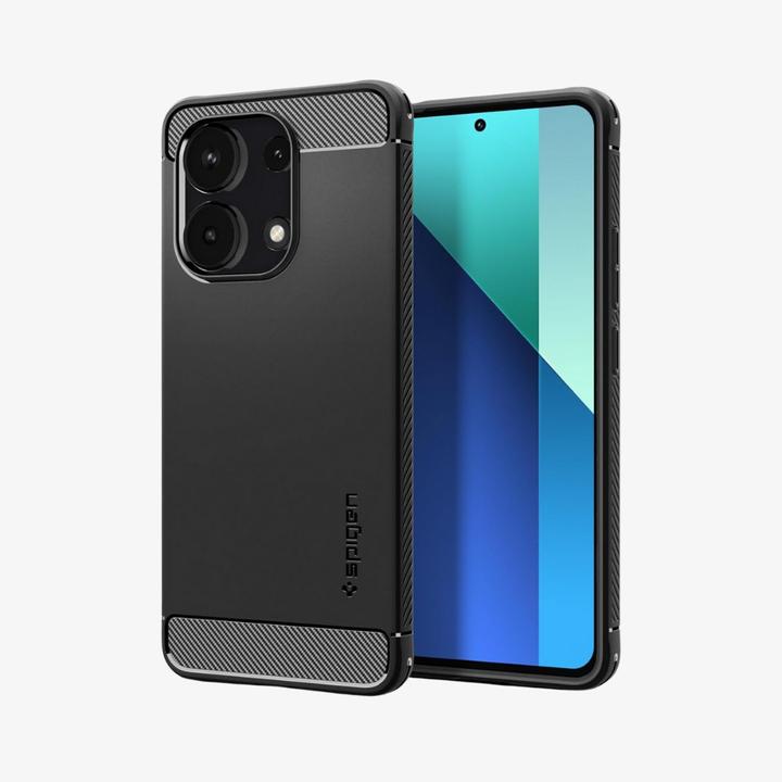 Immagine prodotto Spigen Custodia Rugged Armor per Xiaomi Redmi Note 13 4G / LTE - nero opaco (Xiaomi Redmi Note 13 4G)