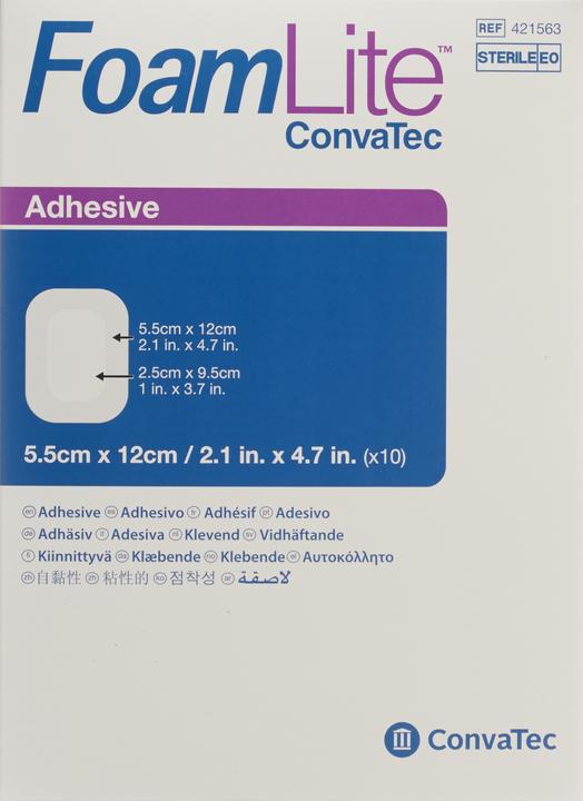 Produktbild ConvaTec Silikon-Schaumverband 5.5x12cm (10 x)