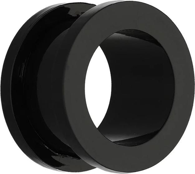 Star Piercing Flesh Tunnel schwarz (ohne Messing, Acryl)
