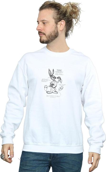 Immagine prodotto Looney Tunes Bugs Bunny Drawing Instruction Felpa Uomo (M)