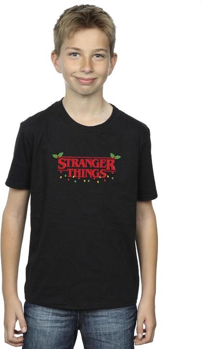 Actual product image Netflix Boys Stranger Things Christmas Lights T-Shirt (152, 158)