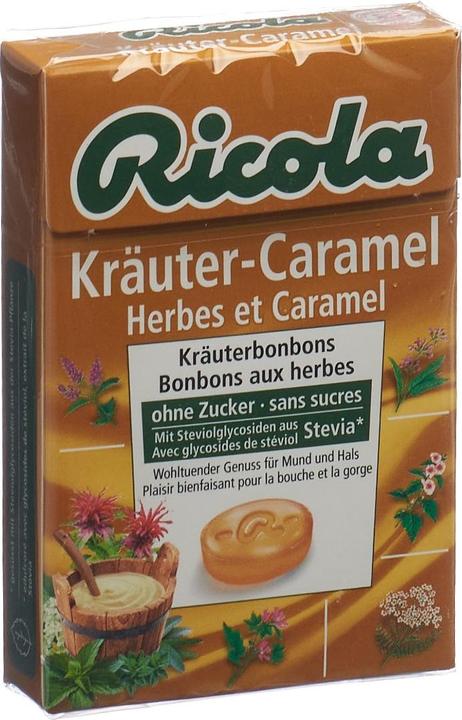 Produktbild Ricola Kräuter-Caramel ohne Zucker mit Stevia (1 Stk., 50 g)