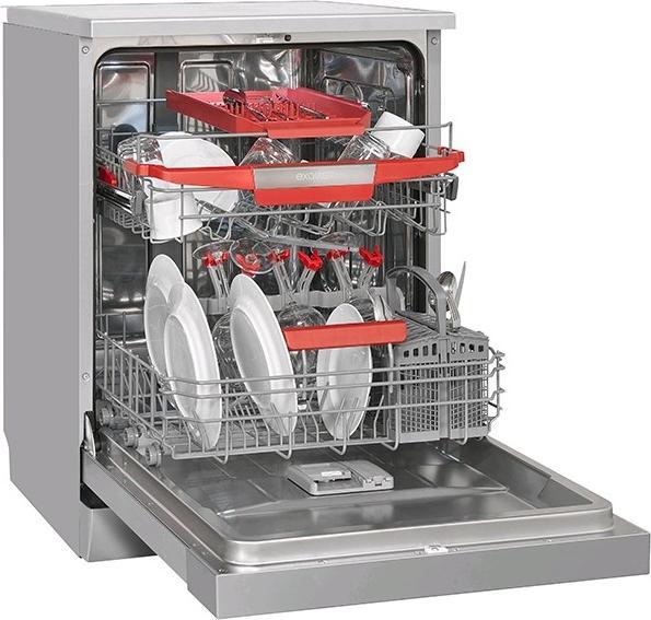 Actual product image Exquisit GSP9614030B inox freestanding dishwasher 60 cmB