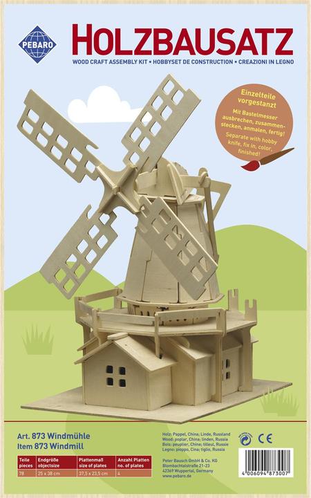 Actual product image Donau Wooden kit windmill
