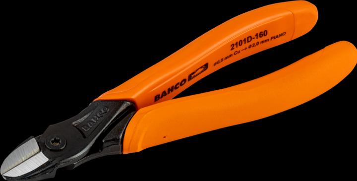 Actual product image Bahco Diagonal cutters with 1-component handle, burnished 180 mm Industrial packaging (180 mm)